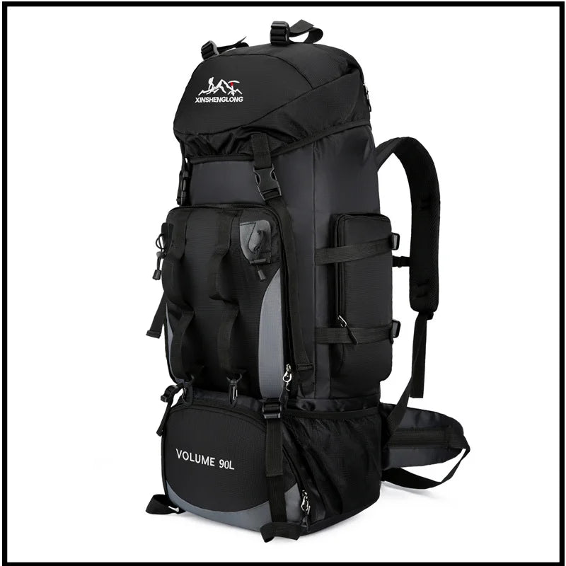 90L Waterproof Hiking Backpack Camping Rucksack Large Capacity Travel Outdoor Sports Bag for Trekking Backpacking and Adventure