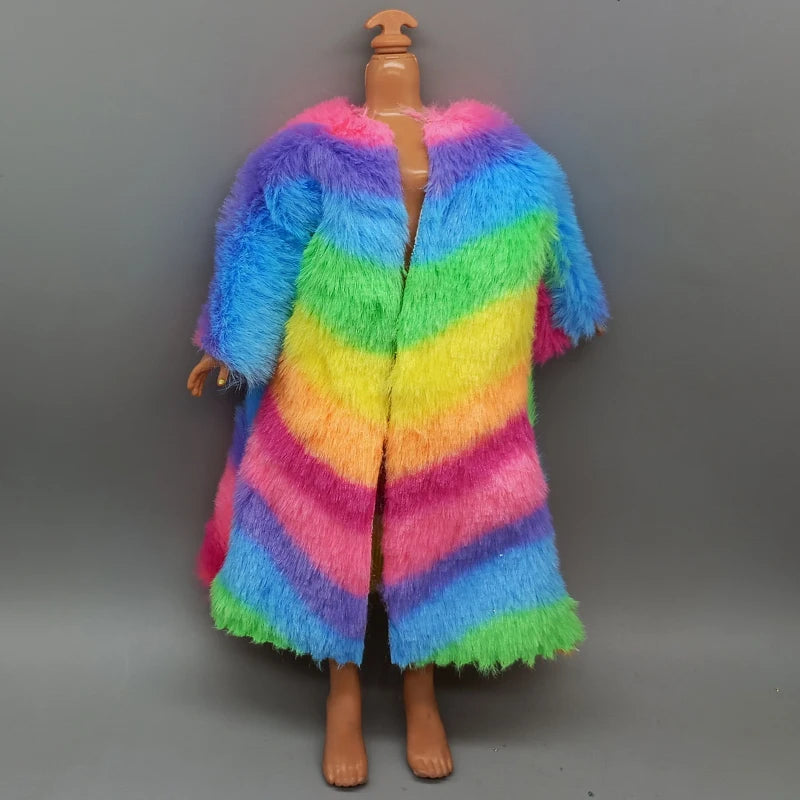 Little Kids Fancy 28CM Fantastic Doll Clothes Accessories Fur Sportswear Dress Clothing For Dolls Girls Christmas Gift
