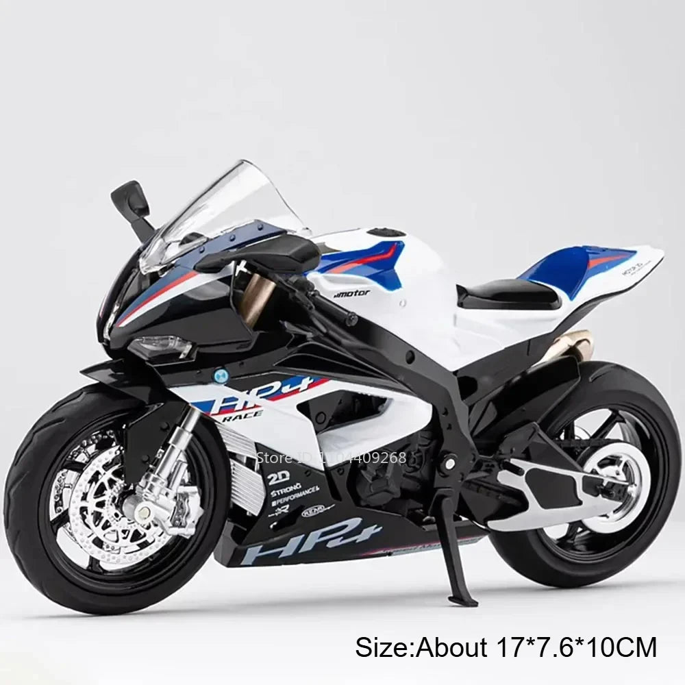 Scale 1:12 Honda CB650 HP4 Motorcycle Model Toy Alloy Diecast Shock Absorption Miniature Racing Motor Models for Kids Gifts