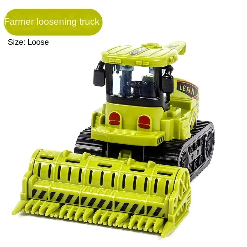 Tractor Car Transport Harvester Model Car Engineering Car Children's Boy Toy