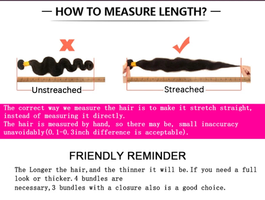 Wow Angel 28 30 inch Body Wave Human Hair Bundles 1/3/4 pieces 10A Brazilian Remy Hair Extensions Single Bundle Virgin Hair