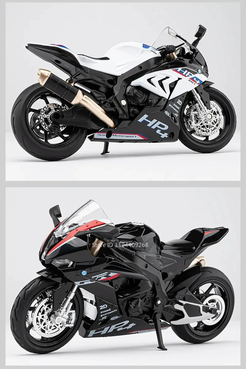 Scale 1:12 Honda CB650 HP4 Motorcycle Model Toy Alloy Diecast Shock Absorption Miniature Racing Motor Models for Kids Gifts