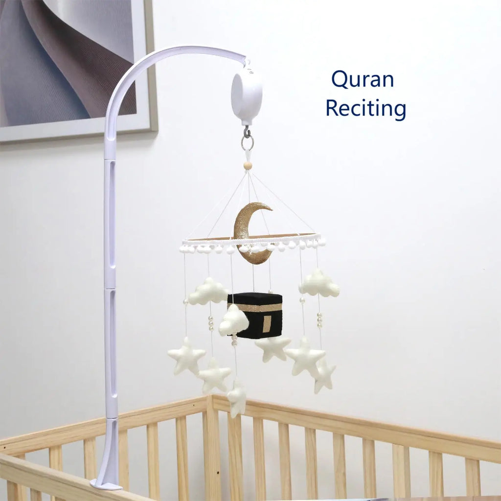 Kaaba Baby Mobile Islamic cot mobile Quran recitating Muslim baby mobile