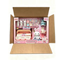Dollhouse Furniture Miniature Bunny Nursery Pretend Play Set with Dolls & Stroller Kids Role Play Toy Toddlers Birthday Gifts