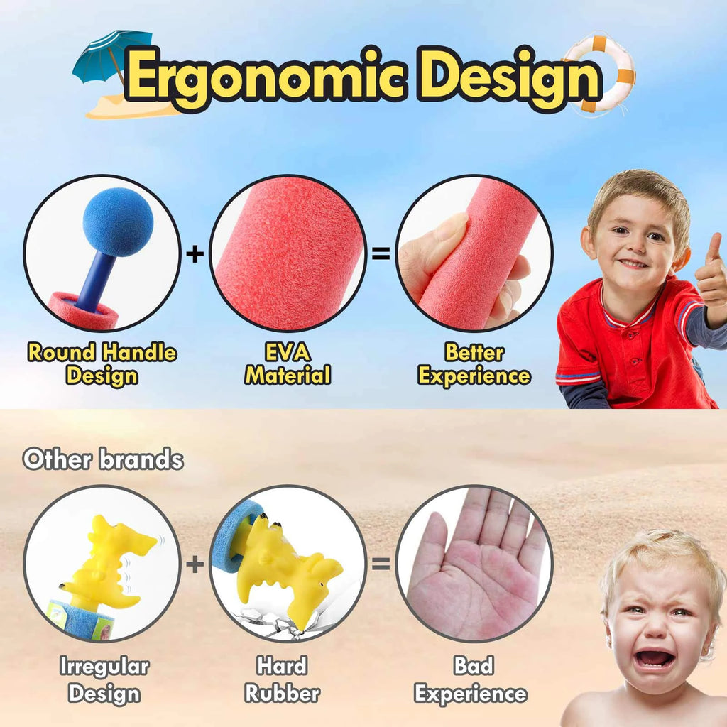10 Packs Water Gun for Kids Summer Foam Watergun Toys Water Squirter Soaker Blaster Outdoor Swimming Pool Beach Games Toys