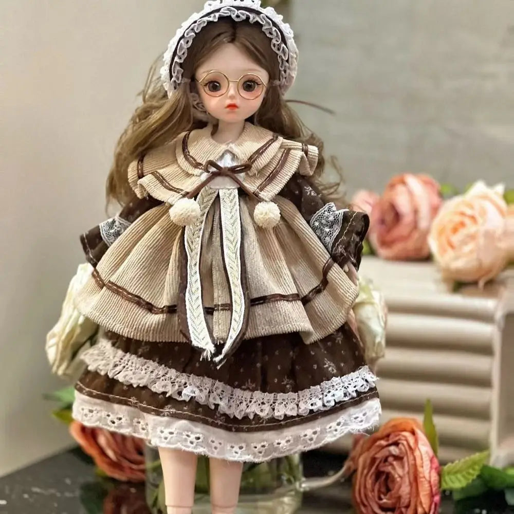 1/6 SD 30cm Bjd Doll with Clothes Long Hair High Heel Princess Dress Up BJD Dolls Elegant Attractive Eyes