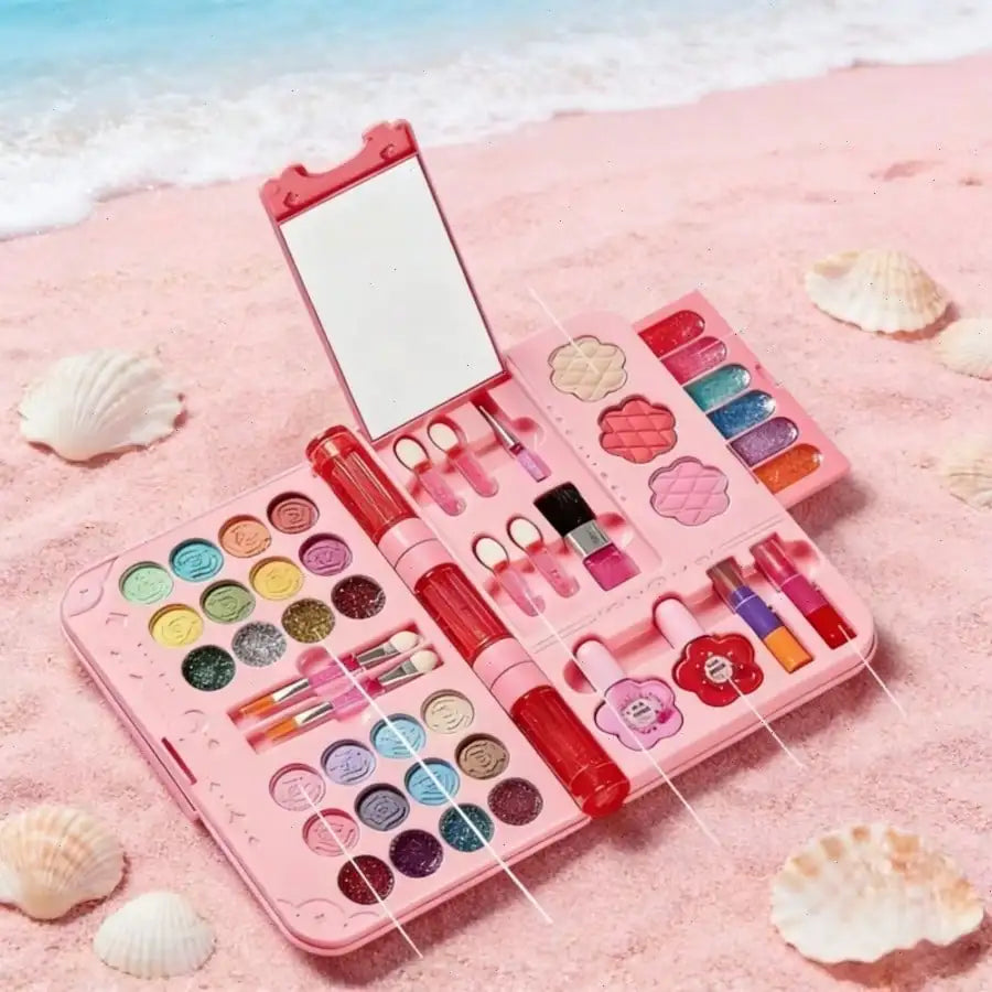 Children's Day Best Gift Washable Princess Makeup Kit for Girls – Pretend Play Cosmetic Set, Perfect Birthday Gift for Princess Parties & Creative Play