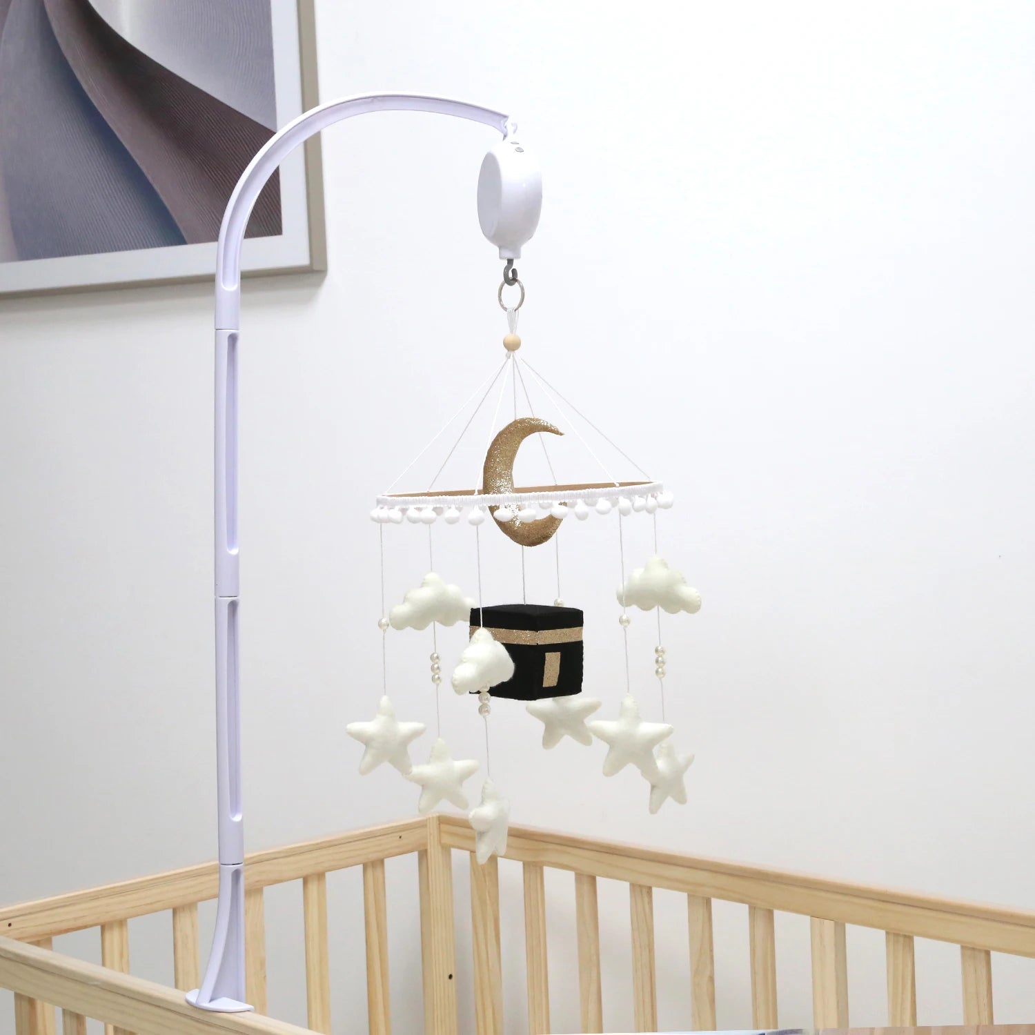 Kaaba Baby Mobile Islamic cot mobile Quran recitating Muslim baby mobile