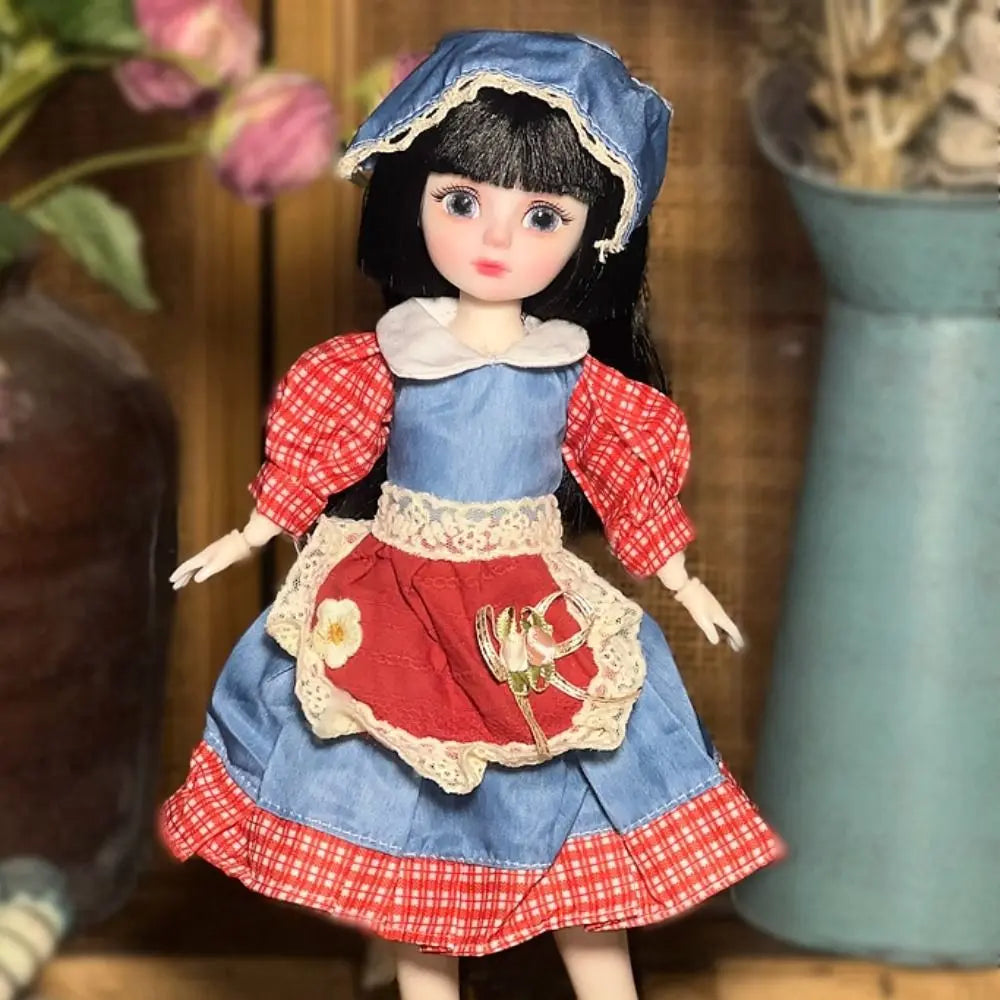 1/6 SD 30cm Bjd Doll with Clothes Long Hair High Heel Princess Dress Up BJD Dolls Elegant Attractive Eyes