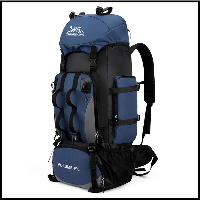 90L Waterproof Hiking Backpack Camping Rucksack Large Capacity Travel Outdoor Sports Bag for Trekking Backpacking and Adventure