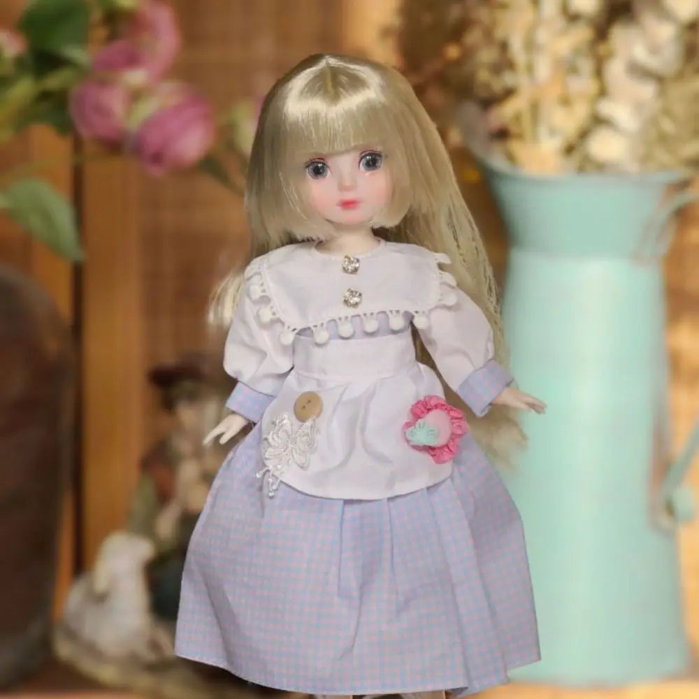 1/6 SD 30cm Bjd Doll with Clothes Long Hair High Heel Princess Dress Up BJD Dolls Elegant Attractive Eyes