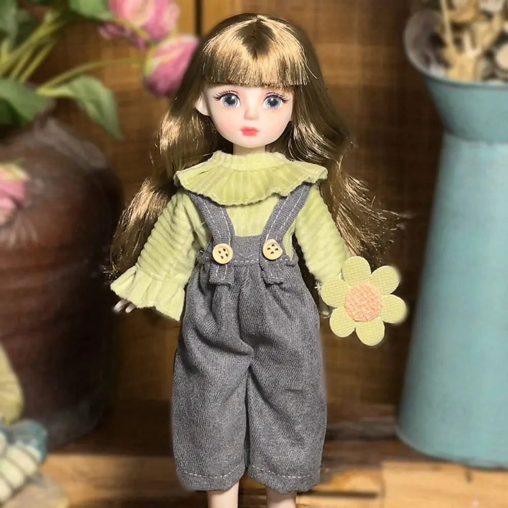 1/6 SD 30cm Bjd Doll with Clothes Long Hair High Heel Princess Dress Up BJD Dolls Elegant Attractive Eyes