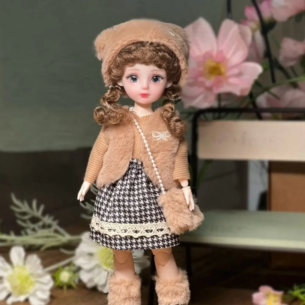 1/6 SD 30cm Bjd Doll with Clothes Long Hair High Heel Princess Dress Up BJD Dolls Elegant Attractive Eyes