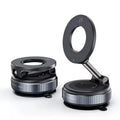 Rotating Folding Magnetic Phone Holder Vacuum Suction Mag Stand for Car Navigation Gym Kitchen - Universal GPS Streaming Bracket