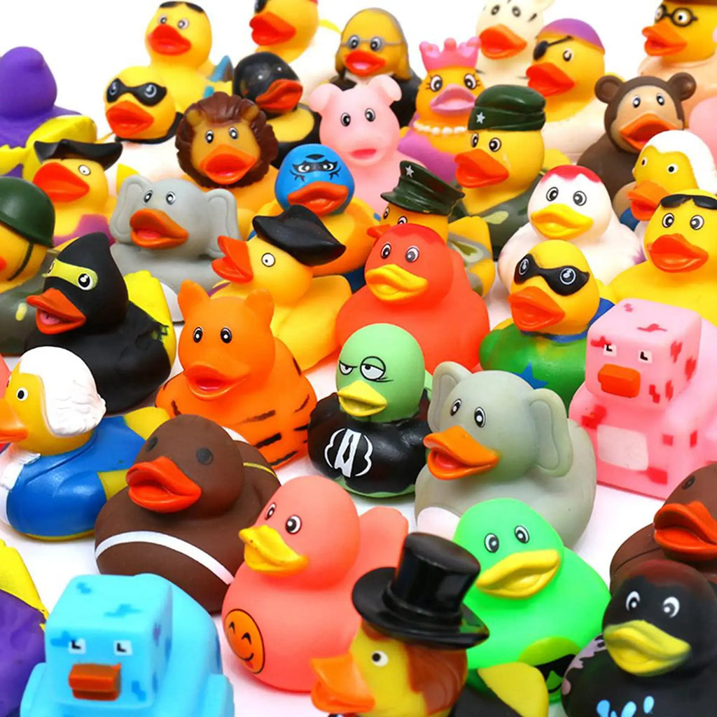 10-100PCS Rubber Duck for Jeeps Toy Assortment - Bulk Floater Duck for Jeep Ducking  Party Favors