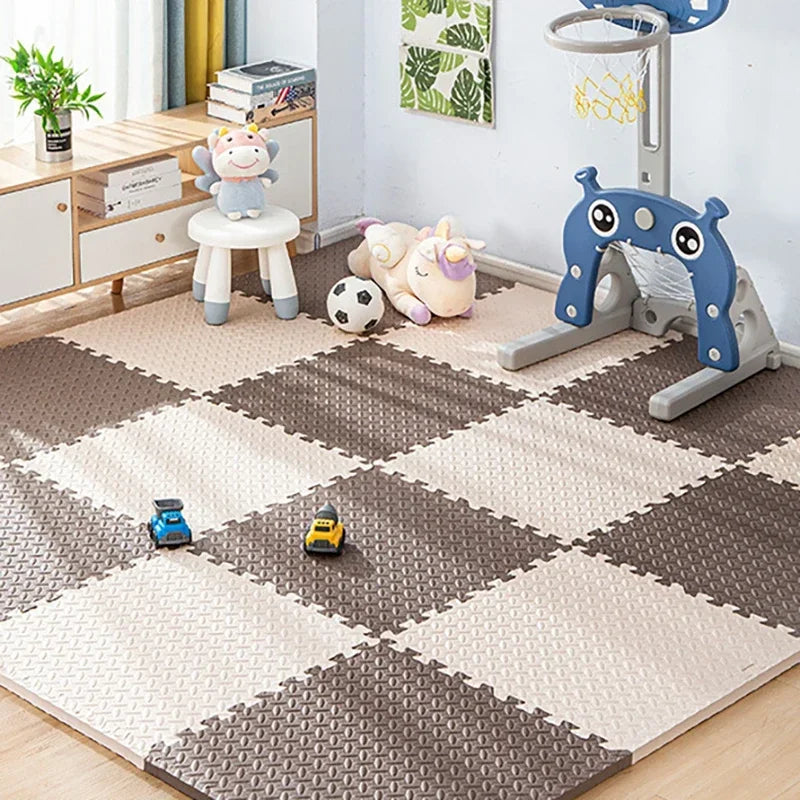 8/16pcs Pink Foam Play Mat, Interlocking Puzzle Carpet Floor Mat for Baby Crawling and Exercise Various Colors Available Toys