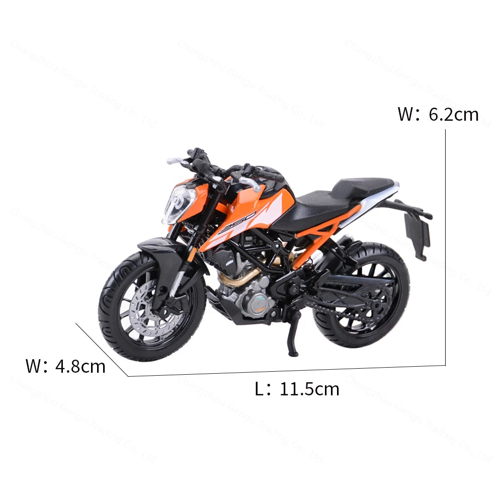 Bburago 1:18 KTM 250 Duke Authorized Simulation Alloy Motorcycle Model Toy Car Gift Collection