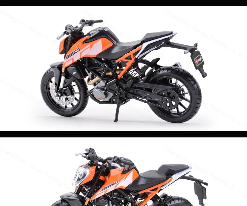 Bburago 1:18 KTM 250 Duke Authorized Simulation Alloy Motorcycle Model Toy Car Gift Collection
