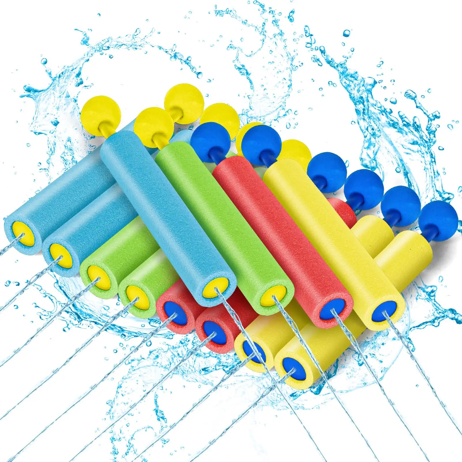 10 Packs Water Gun for Kids Summer Foam Watergun Toys Water Squirter Soaker Blaster Outdoor Swimming Pool Beach Games Toys