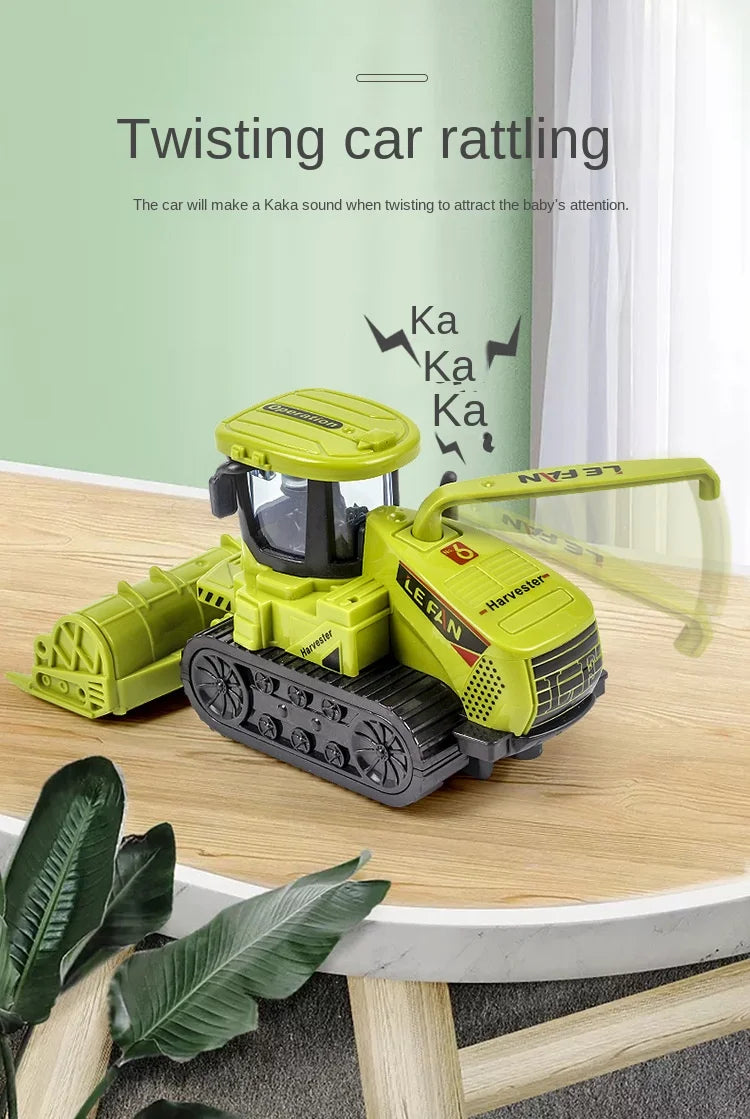 Tractor Car Transport Harvester Model Car Engineering Car Children's Boy Toy