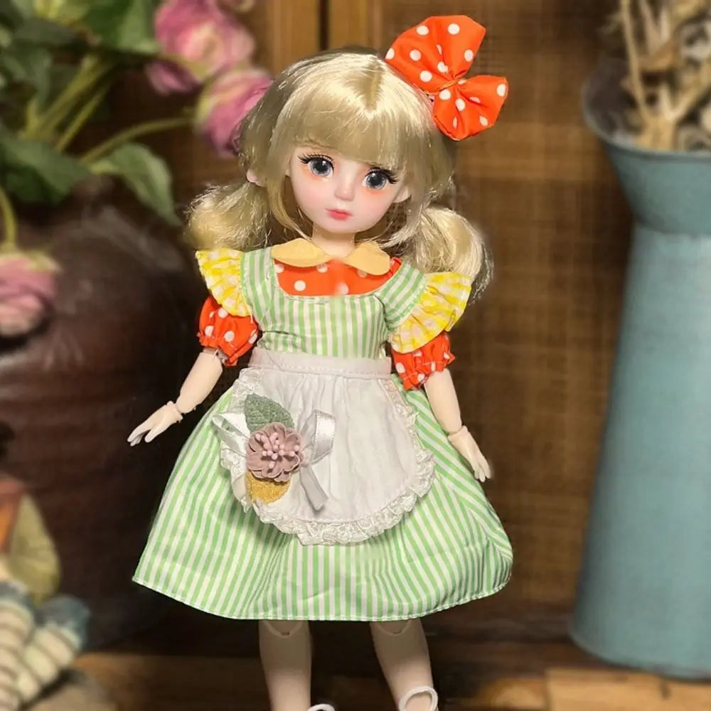 1/6 SD 30cm Bjd Doll with Clothes Long Hair High Heel Princess Dress Up BJD Dolls Elegant Attractive Eyes