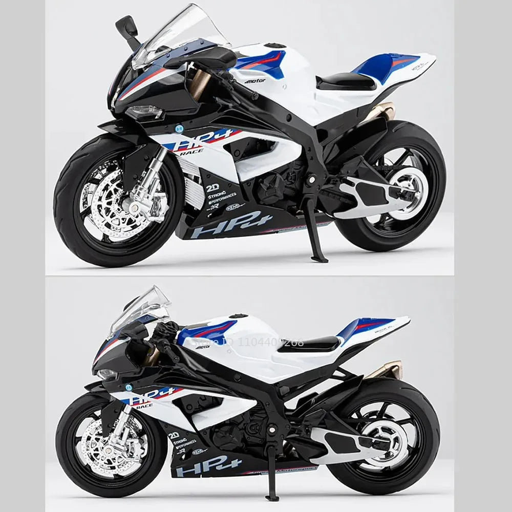 Scale 1:12 Honda CB650 HP4 Motorcycle Model Toy Alloy Diecast Shock Absorption Miniature Racing Motor Models for Kids Gifts