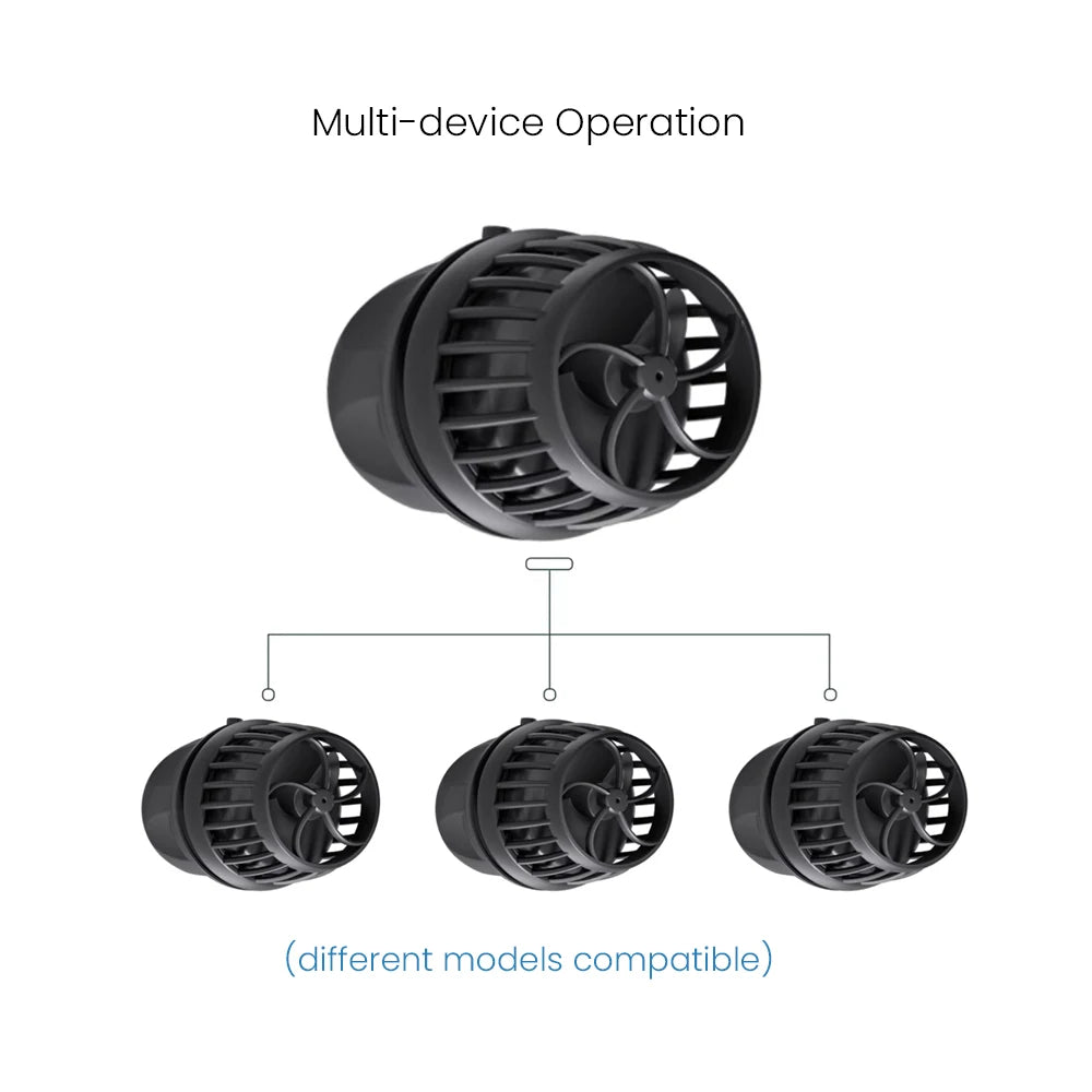 Jebao Jecod DMP-5/10/15/20/30/40 New Smart Bluetooth App Control Cordless Freshwater Saltwater Fish Tank Aquarium Wavemaker Pump