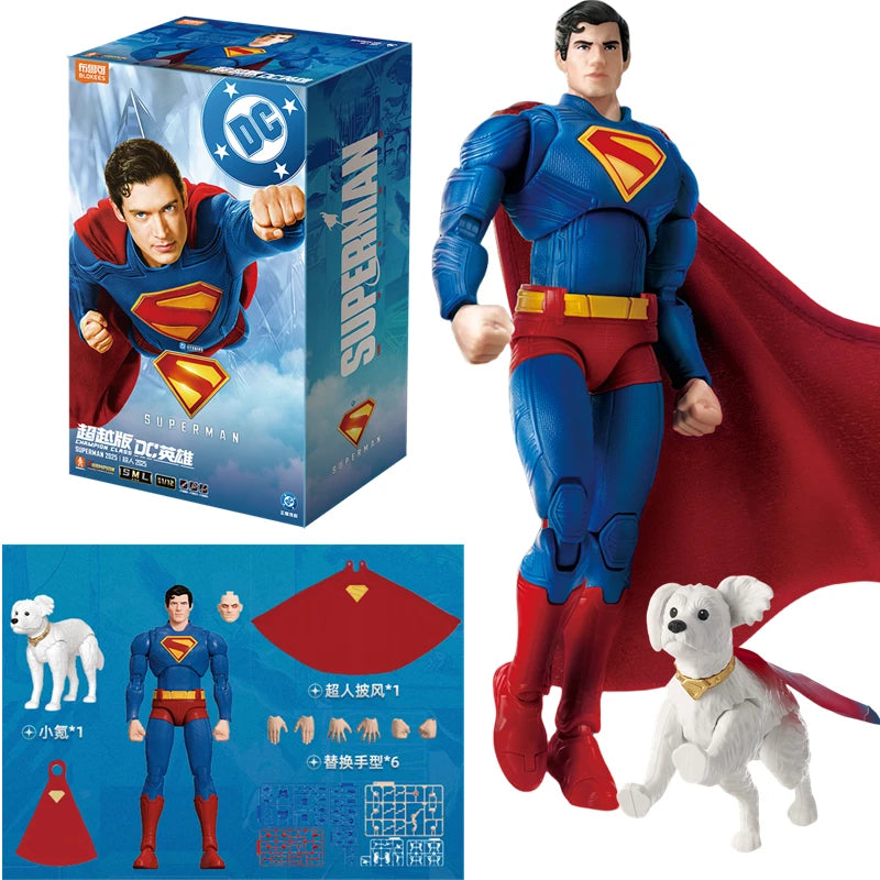 BLOKEES Original Batman Beyond Superman CHAMPION CLASS Gunn DC Justice League Comics Action Figure Assembled Model Toys Gift