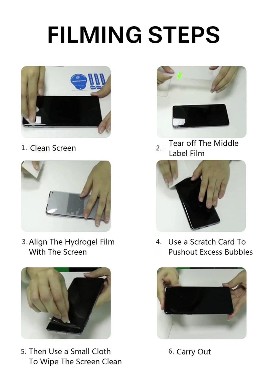 HD Hydrogel Film For Samsung Galaxy S26 S25 S24 S23 S22 S21 S20 Plus Ultra Full Cover Screen Protector A55 A35 A16 Note 20 10 5G