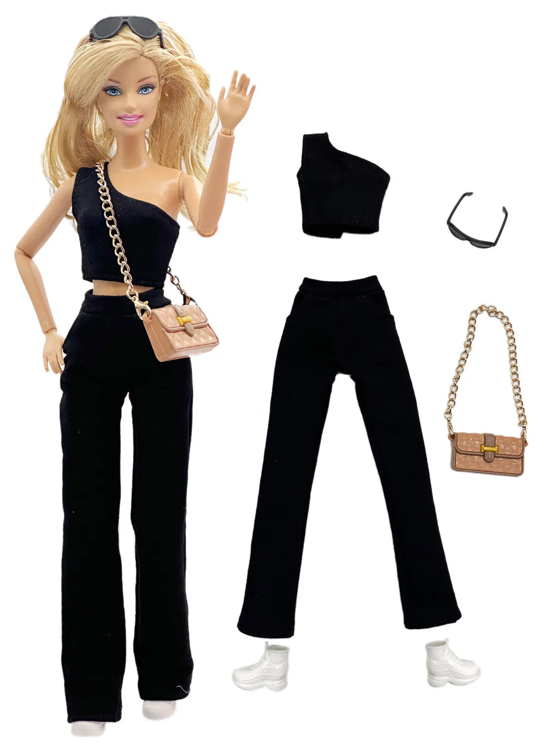 1 Set Cloth Doll Accessories Fashion Vest Suit Outfit for 11.5 Inch 30cm Doll Kids or Birthday Gift