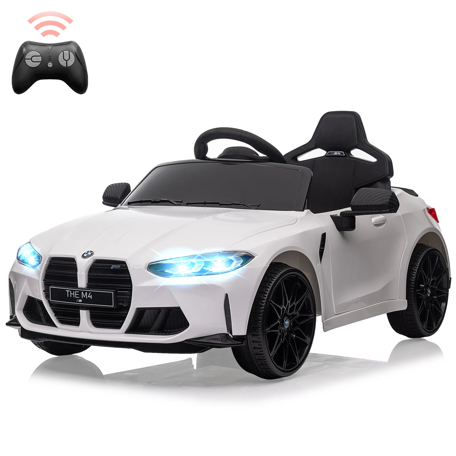 12V Toddlers Electric Vehicle Ride On Car Toys for Kids 3-8Y,with Remote Control,3 Speeds,Led Light,Suspension System,Bluetooth