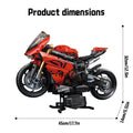 ToylinX 1:5 Motorcycle Building Blocks Set 2024pcs Technical Racing Super Motorbike Model Kids DIY Assembled Toys Gifts For Boys