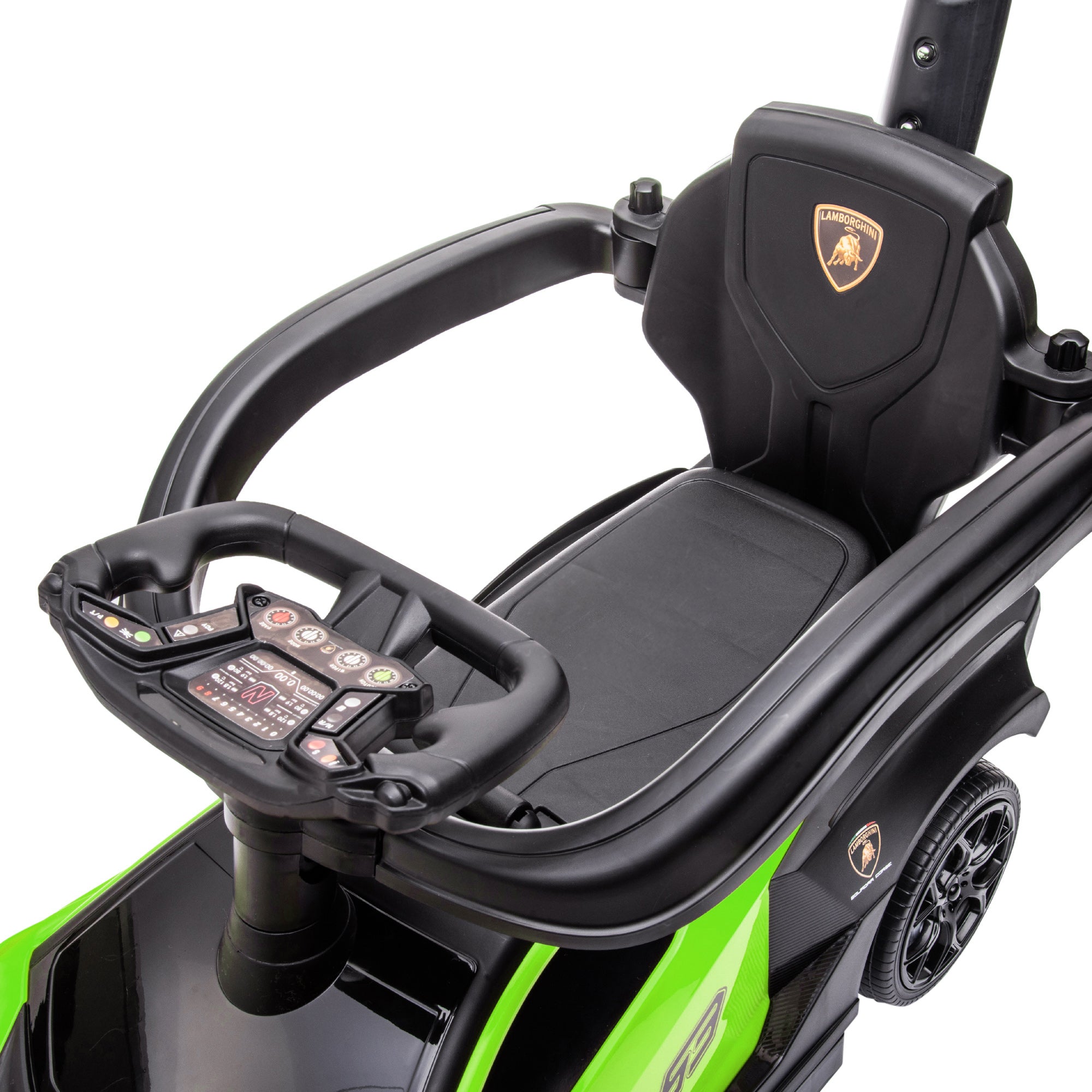 AIYAPLAY Lamborghini 2 in 1 Baby Ride on Push Car Toddler Push Along Car