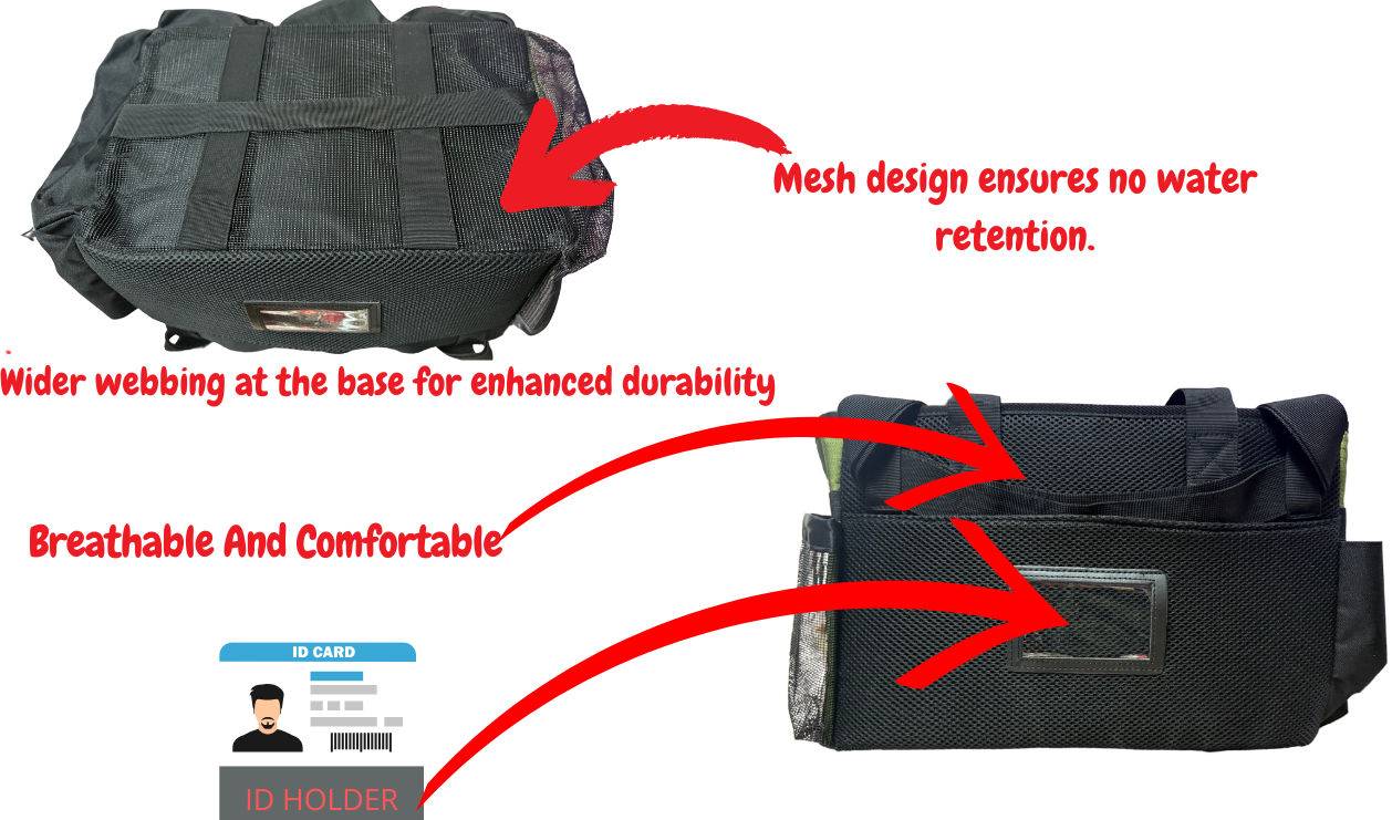 Heavy-Duty organizer Caddy Bag comes with free spray bottle & Towls,Shoulder strap & waist belt.Green,Red,Black